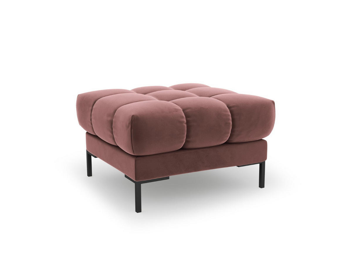 POUF Mamaia aus Samt rosa - Pink, Textil (60/41/60cm) - Micadoni