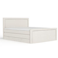 BOXSPRINGBETT Lavenda Beige 160/200 cm - Beige/Schwarz, Holz/Holzwerkstoff (160/200cm) - Maison de Reve
