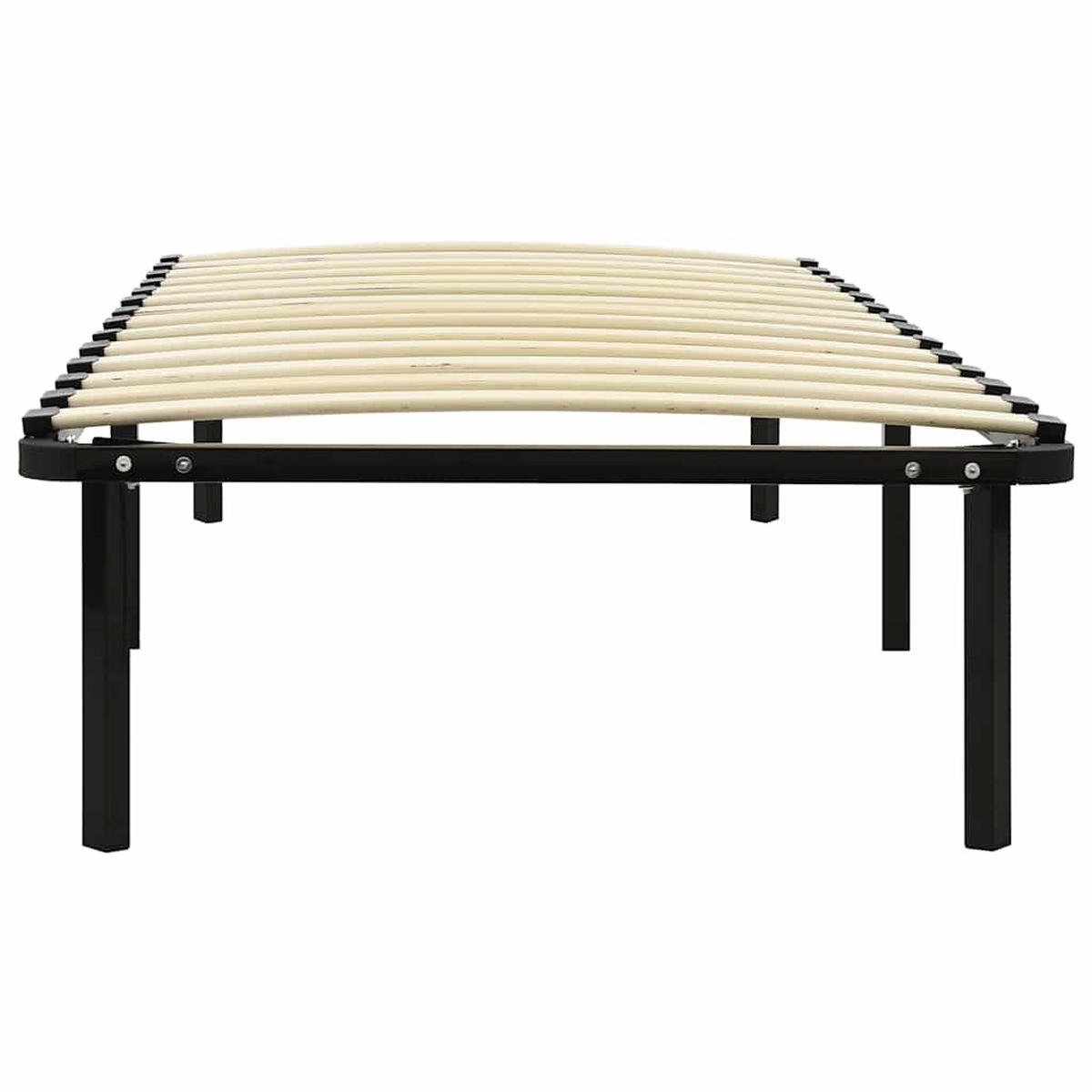 METALLBETT Herman 90/200 cm - Schwarz, Metall (90/200cm) - Nettlife