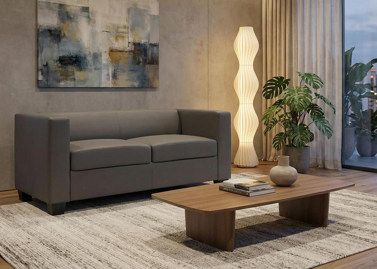 2-SITZER-SOFA Grau - Grau, Textil (137/70/75cm) - MCW