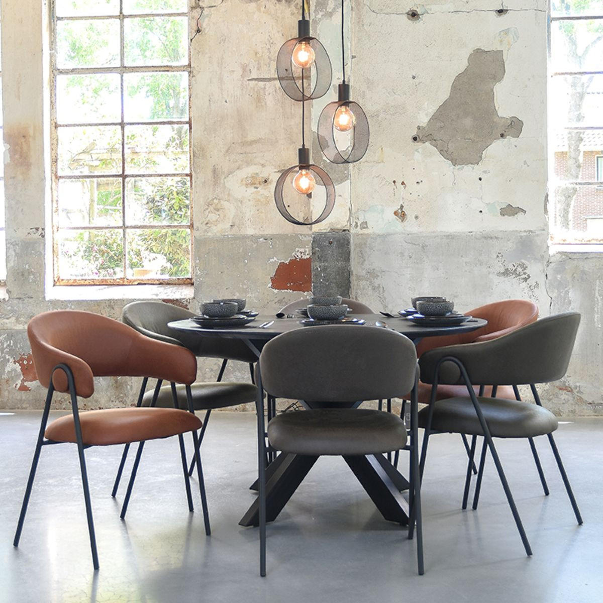 PENDELLEUCHTE Ronda Schwarz 80/30/150 cm - Schwarz, Metall (80/30/150cm) - LABEL51