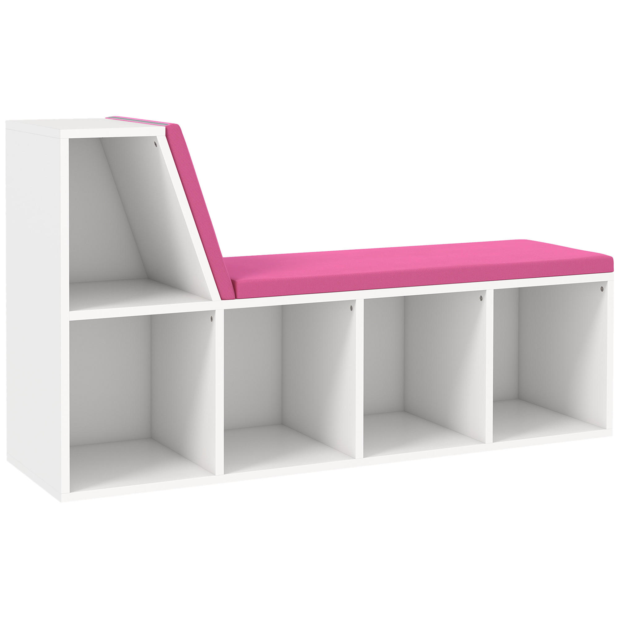 BÜCHERREGAL 108/30/60 cm weiß - Altrosa, Karton (108/60/30cm)