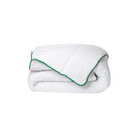 WÄRMEREGULIERENDE Bettdecke von DREAMEA - Mikrofaser - 220 x 240 cm - 300 g/m² - natürliche Antimilbenbehandlung - grüne Abschlüsse - AZYLIA II - Grün, Textil (240/220cm) - Vente-Unique