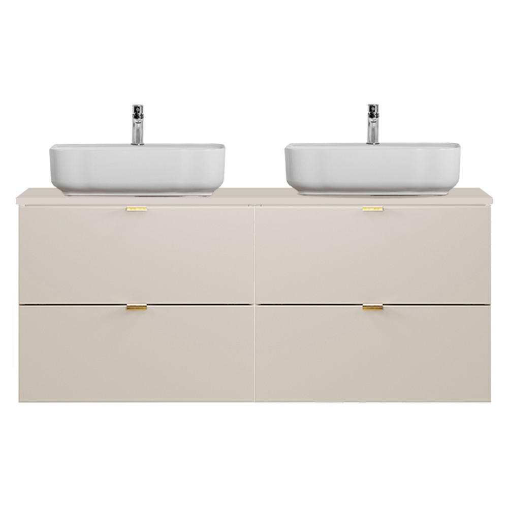 WASCHTISCH Durango-56 - Beige, Holzwerkstoff (121/66/47cm) - Lomado