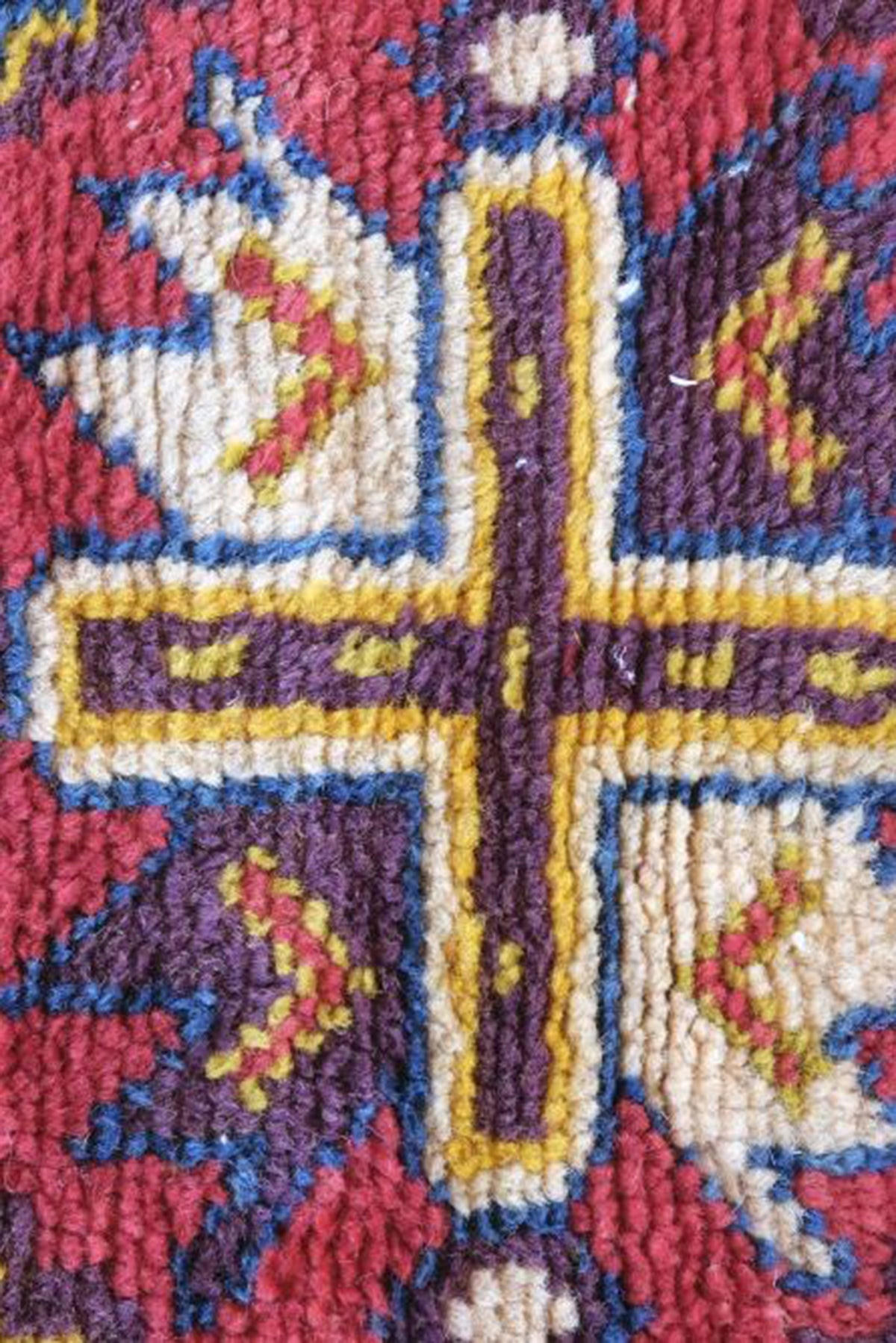 BERBERTEPPICH aus reiner Wolle 81x 153 cm - Rot, Naturmaterialien (81/153cm) - AFK Living