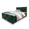 BOXBETT MONA 180x200 cm mit Matratze und Topper - Grün - Grün, Holz (180/200cm) - MASSENO
