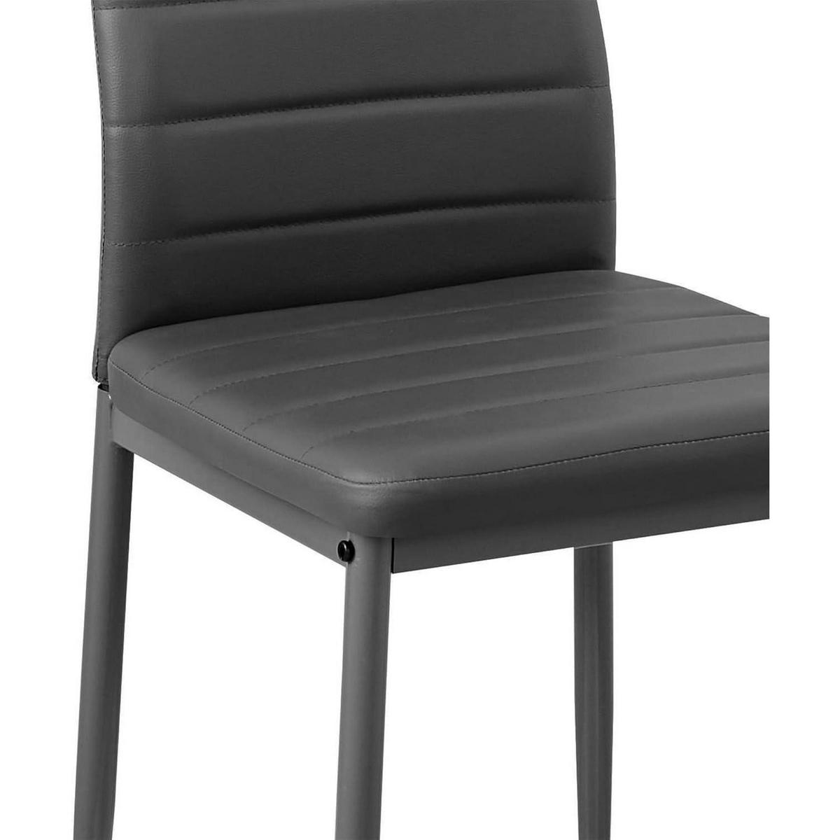 ESSZIMMERSTUHL 6-teiliges Set Grau - Grau, Kunststoff (52/98/42cm)