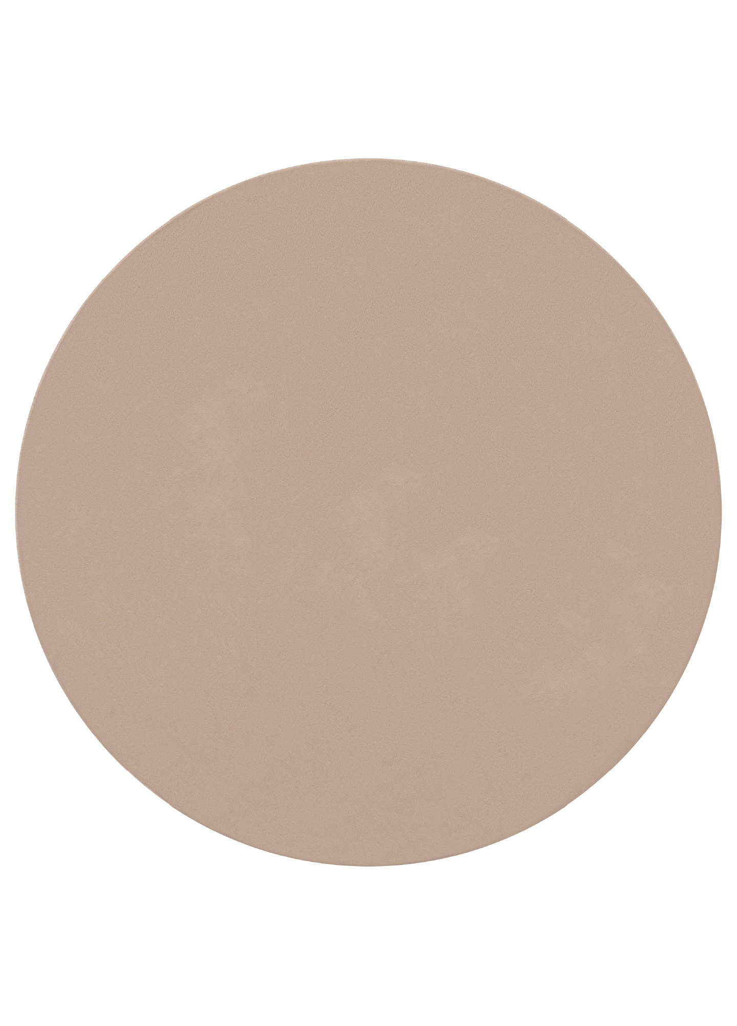 KURZFLORTEPPICH LUMI rund hellbraun kuschelweich waschbar 200/200 cm - Hellbraun, Textil (200/200cm) - Tapiso