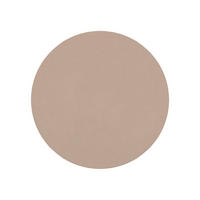 KURZFLORTEPPICH LUMI rund hellbraun kuschelweich waschbar 100/100 cm - Hellbraun, Textil (100/100cm) - Tapiso