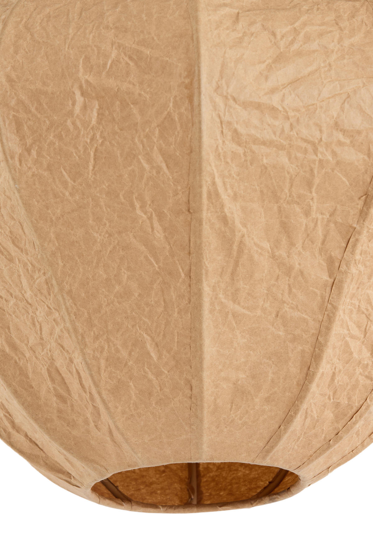 HÄNGELAMPE Sukau Braun Ø50/40,5 cm - Hellbraun, Textil (50/50/40.5cm) - Light & Living