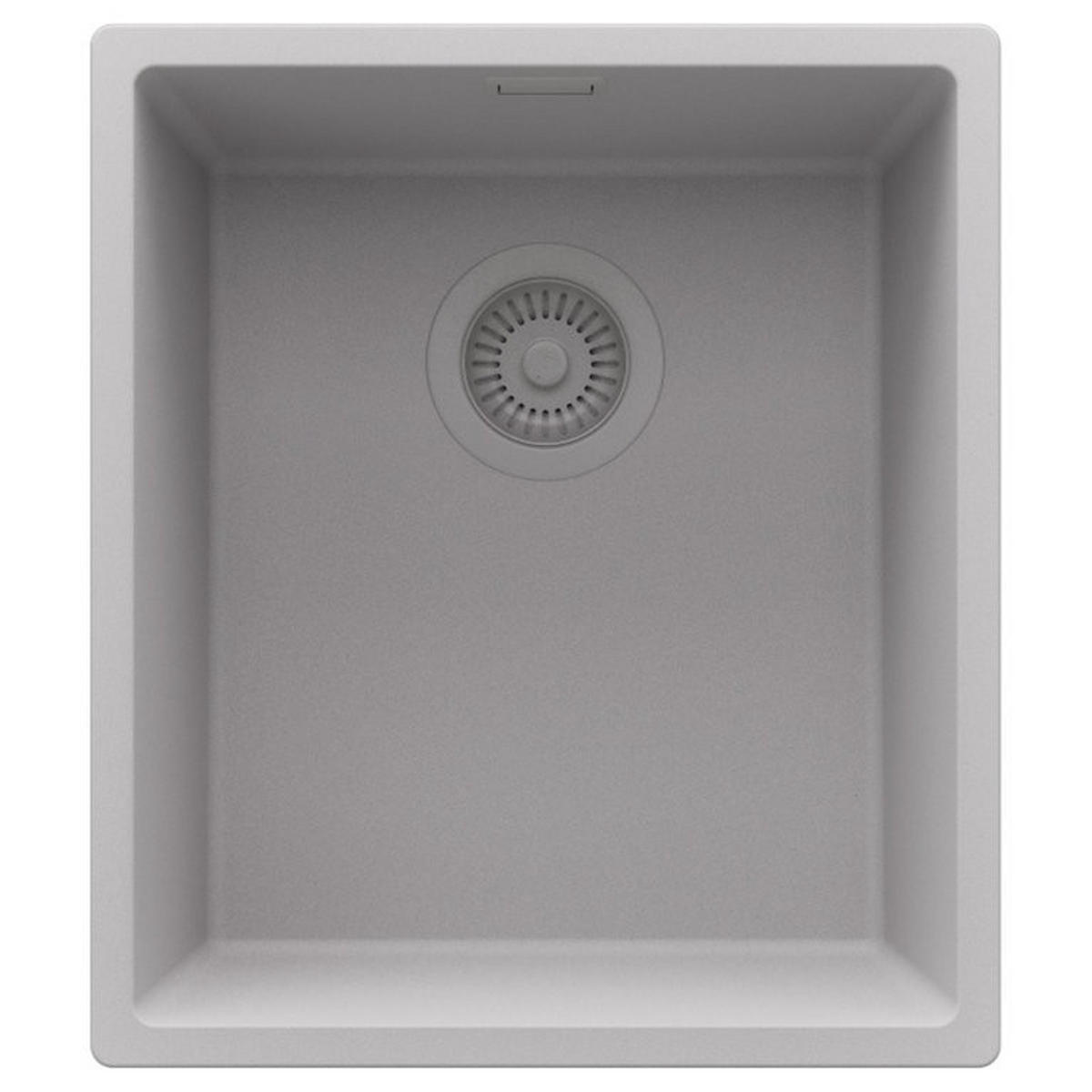 UNTERBAUSPÜLE GRANIT London, 2-er set Grau 41/47 cm 1 Becken + Ablauf-Set ab 45er Unterschrank - Grau, Kunststoff (41/20/47cm) - Primagran