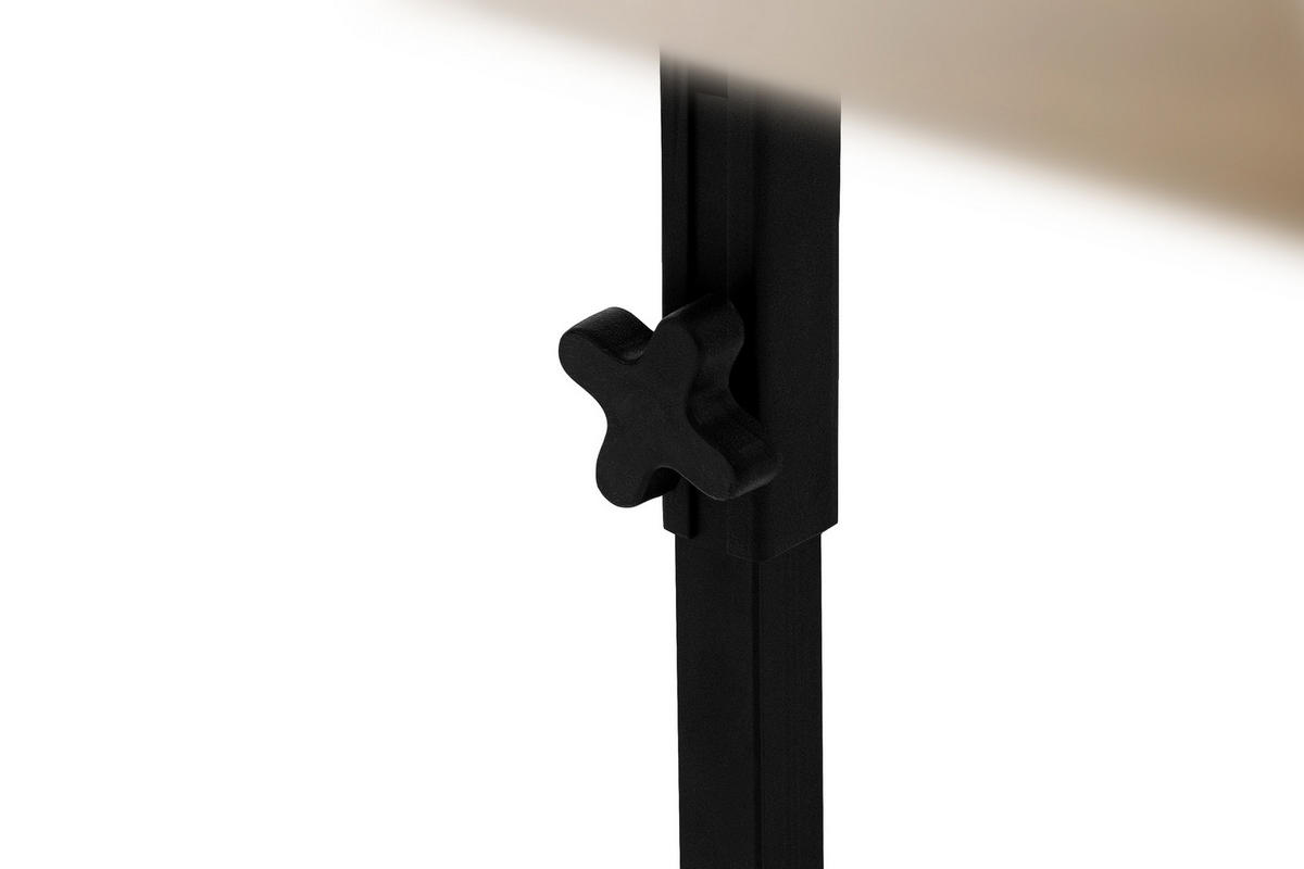 ESSTISCH ROSTEL Ausziehbar 100-140cm Rund, goldene eiche/schwarz - Eichefarben/Schwarz, Holz (100/140/75cm) - KONSIMO®