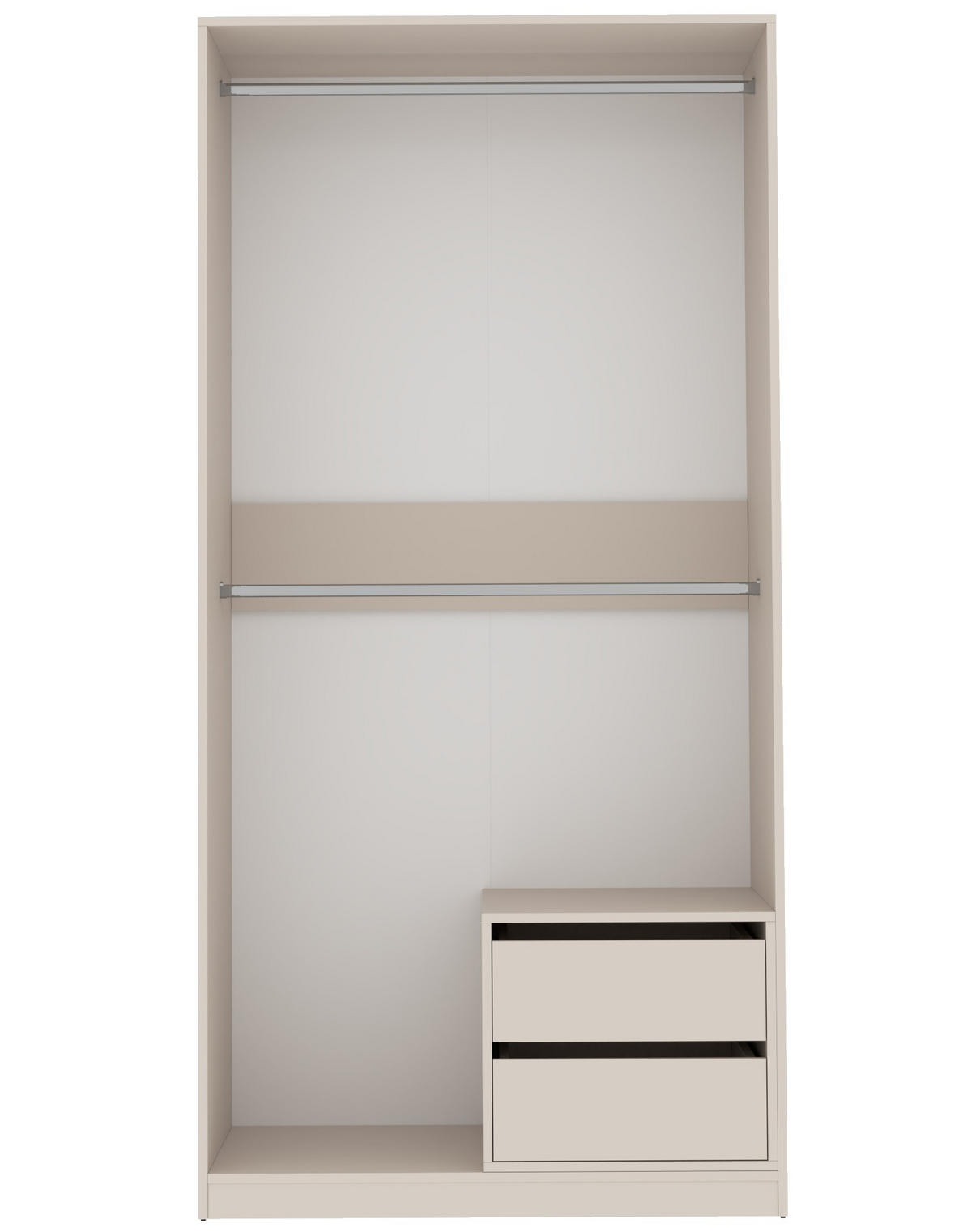 GARDEROBENSCHRANK OFFEN TRES 12C CASHMERE 100/206/51 cm - Kaschmir, Holzwerkstoff (100/206/51cm) - Marmex Möbel