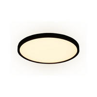 LED DECKENLEUCHTE Gibson 30/30/2 - Schwarz, Kunststoff (30/30/2cm) - Nettlife