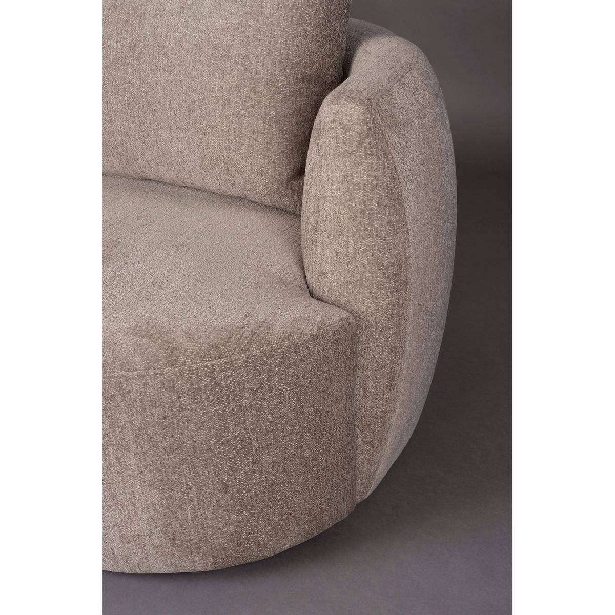 SESSEL Rocca Cappuccino/ Taupe - Pastellblau, Textil (107/83/92cm) - Dutchbone