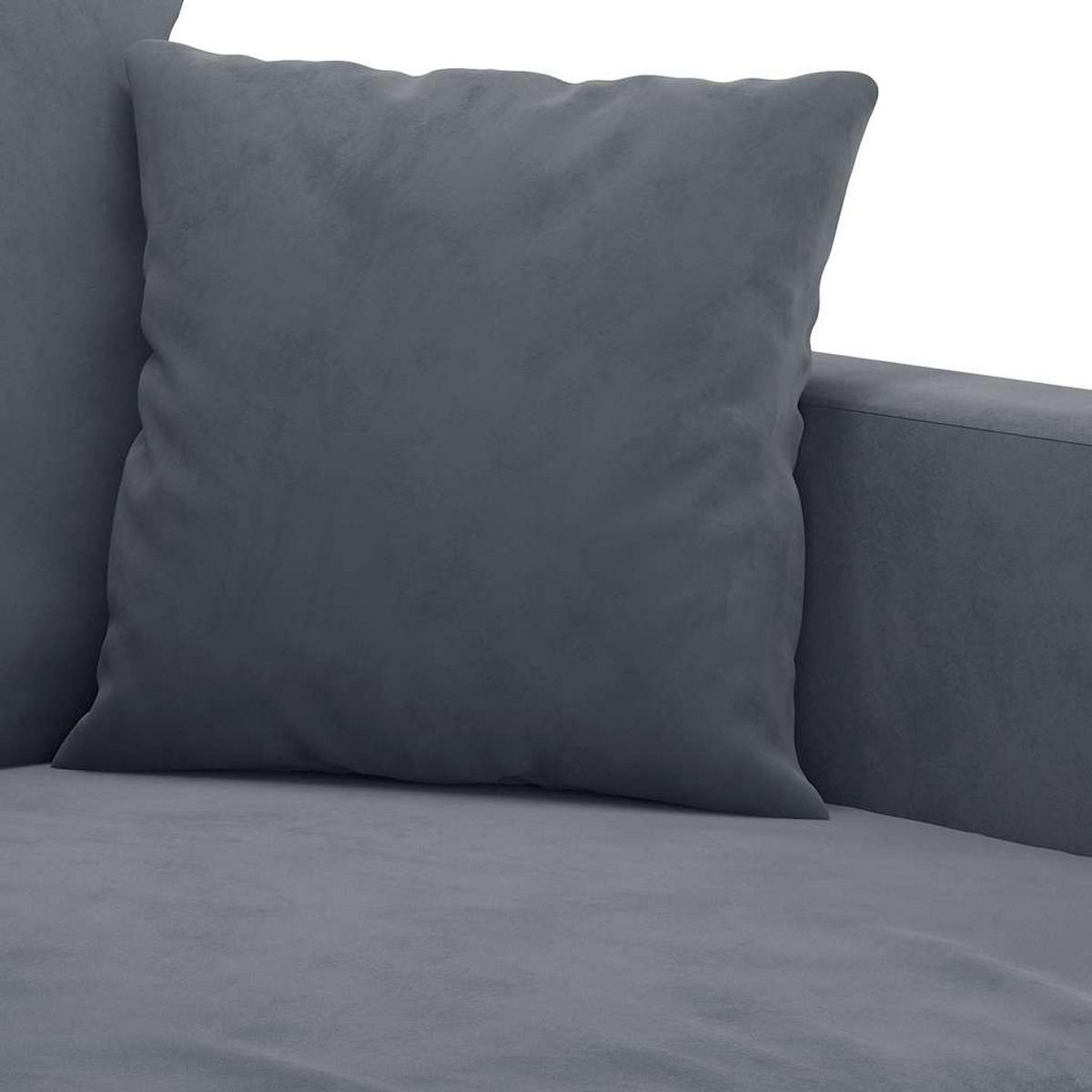 3-SITZER-SOFA Ebersbach - Dunkelgrau, Naturmaterialien (198/80/77cm) - Nettlife