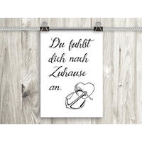 POSTER DIN A4 21x29,7 cm Spruch Liebe schwarz weiß - Weiß, Papier (21/29.7/2cm) - artissimo
