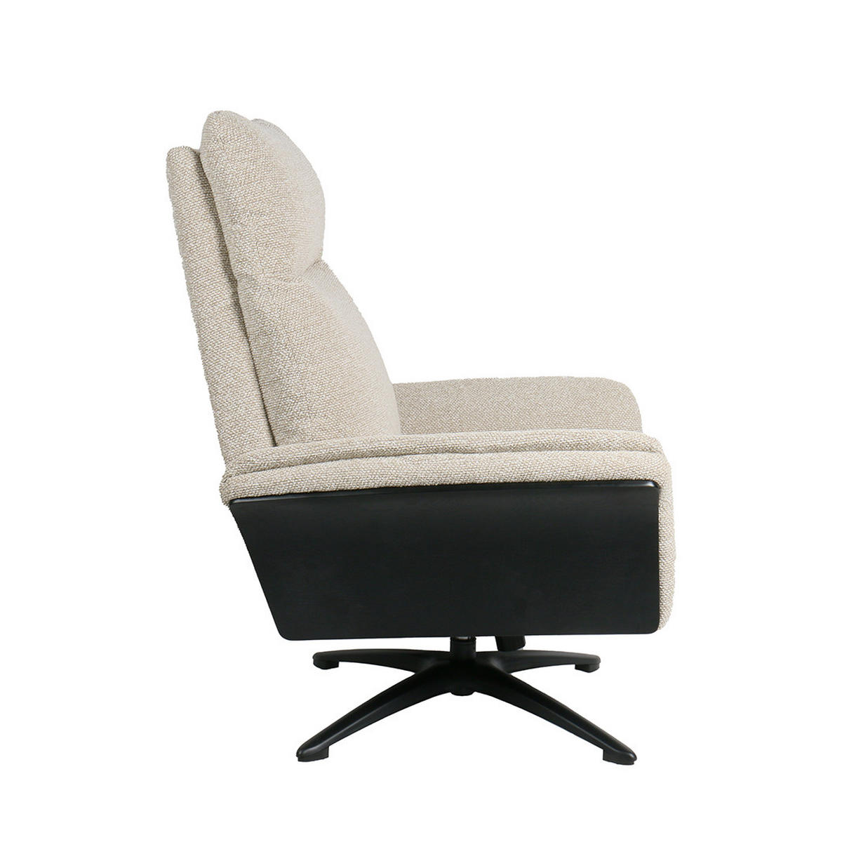 SESSEL + FUßHOCKER Zenza - Beige - 200/100/76 cm - Beige, Textil (200/76/100cm) - LABEL51