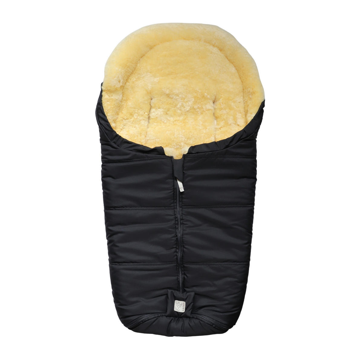 LAMMFELL-BABYSCHALENFUSSSACK Naadja, black - Schwarz, Fell (39/10/80cm) - Kaiserbaby