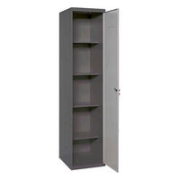 PUTZMITTELSCHRANK Amego HxBxT 180x40x40 cm 4x Fachboden Grau-Anthrazit - Grau, Metall (40/180/40cm) - PROREGAL