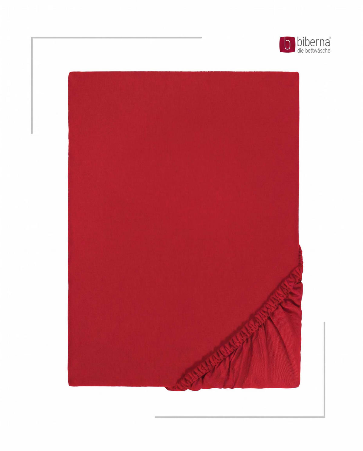 SPANNBETTTUCH Premium Biber rot, 90x190 cm - 100x200 cm - Rot, Textil (100/200cm) - biberna
