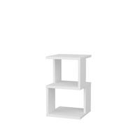 NACHTTISCH Carter Weiß - Weiß, Holzwerkstoff (29.5/49/29.5cm) - Decorotika