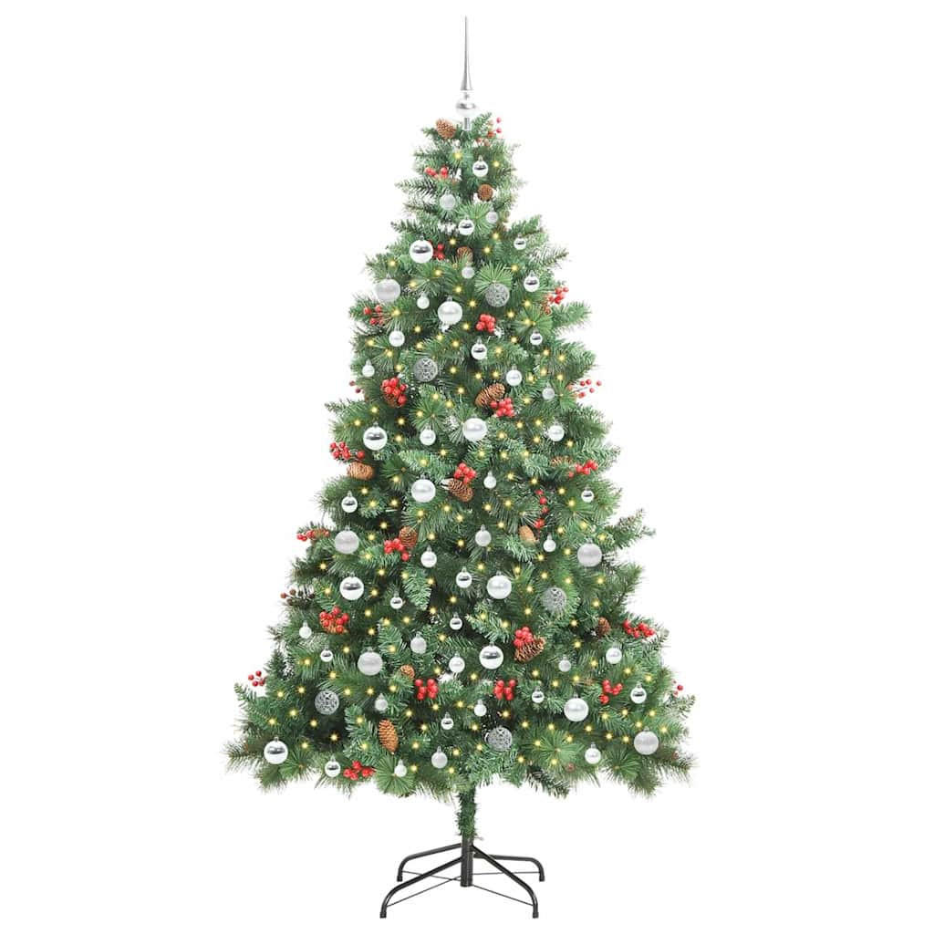 vidaXL Weihnachtsbaum Grün 210 cm