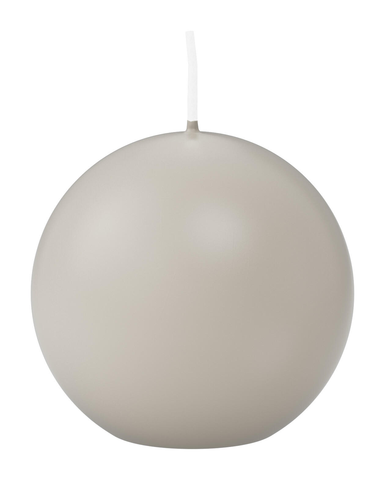 KUGELKERZEN Zinn Grau Ø 60 mm, 16 Stück - Hellgrau, Paraffin (6/6/6cm) - Wiedemann Kerzen