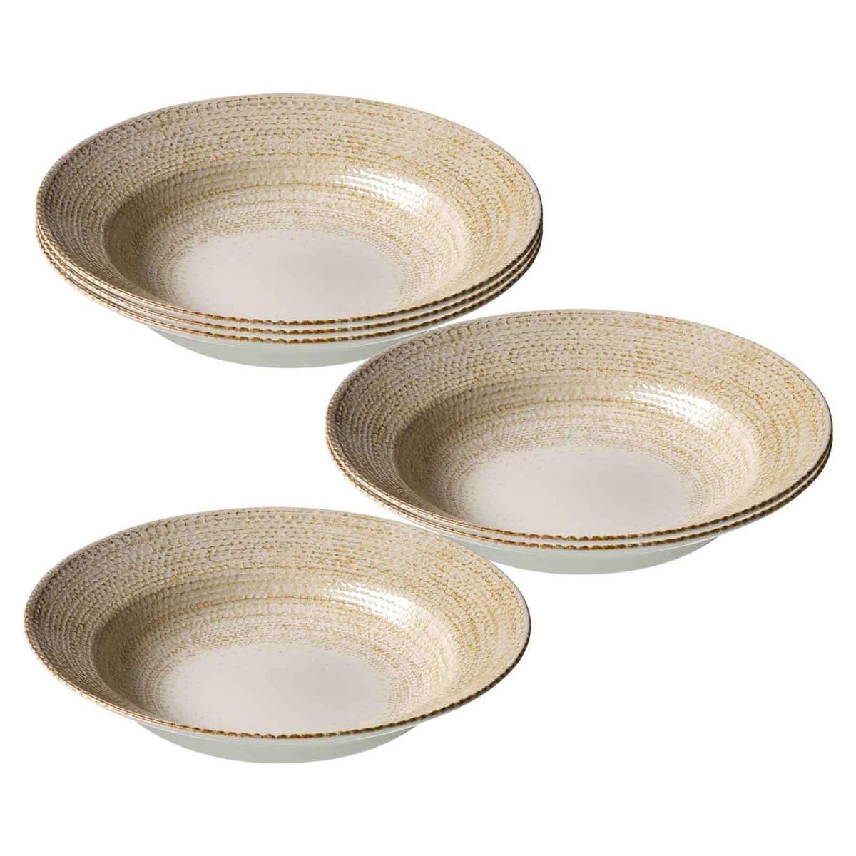 PASTATELLER Rimini beige ø 29 cm 6er Set - Beige, Keramik (29cm) - Ritzenhoff Breker