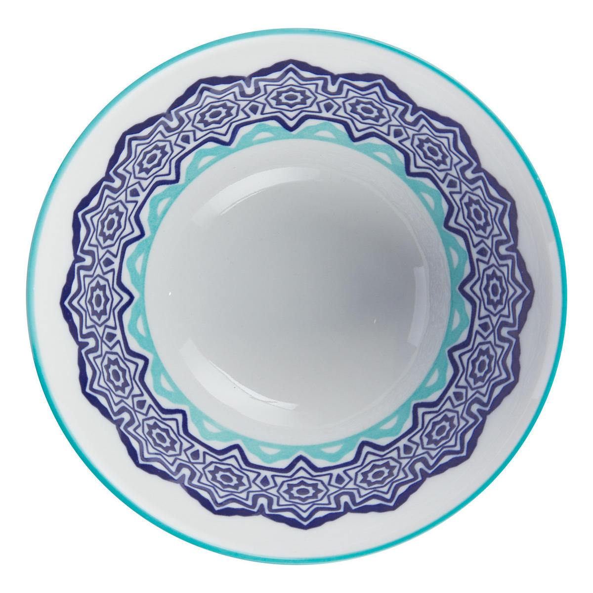 SCHALEN 6er-Set Ornaments 240 ml - Blau, Keramik (11/11/5cm) - Butlers