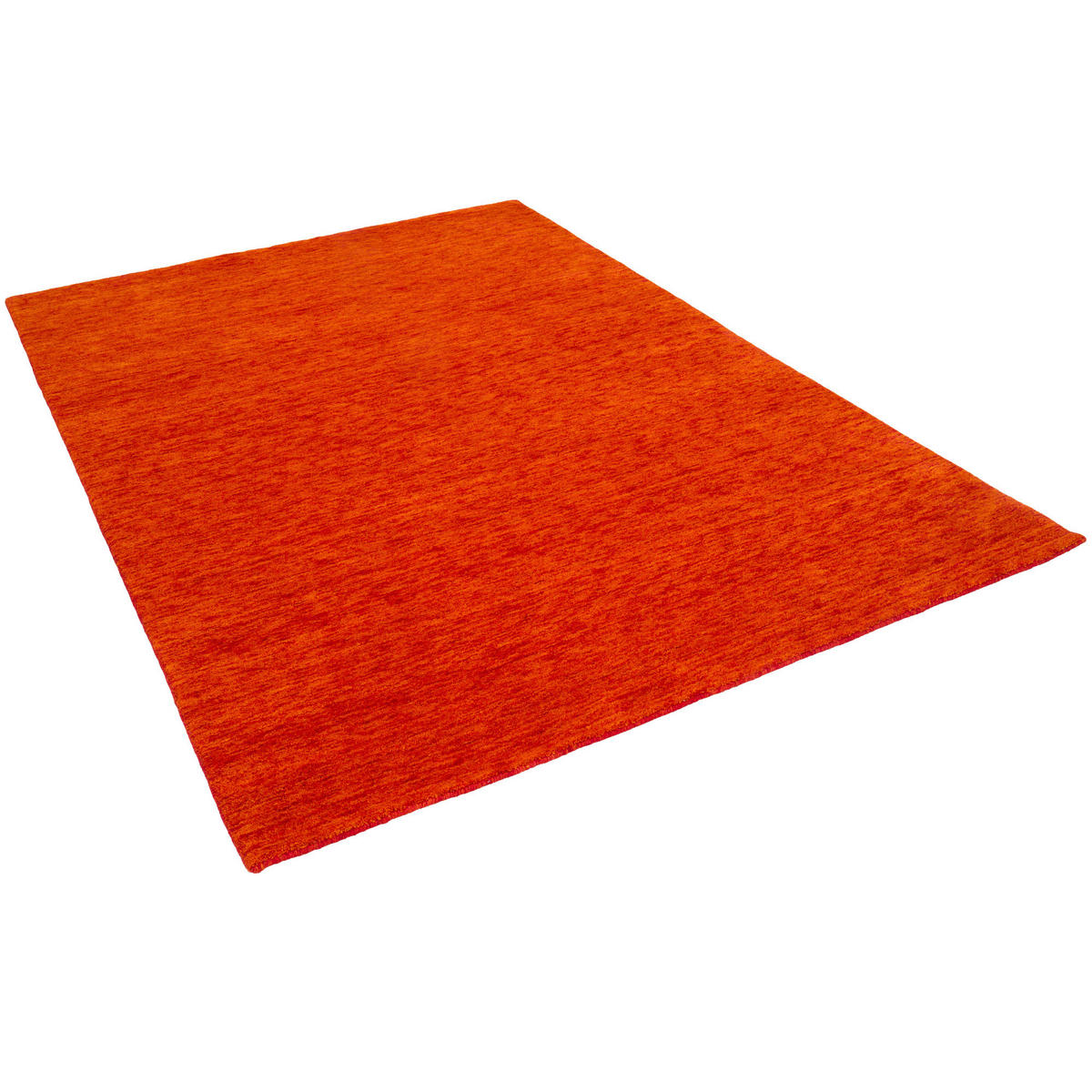 WOLLE NATUR TEPPICH GABBEH MAYA EINFARBIG - Terra cotta, Textil (70/300cm) - Pergamon