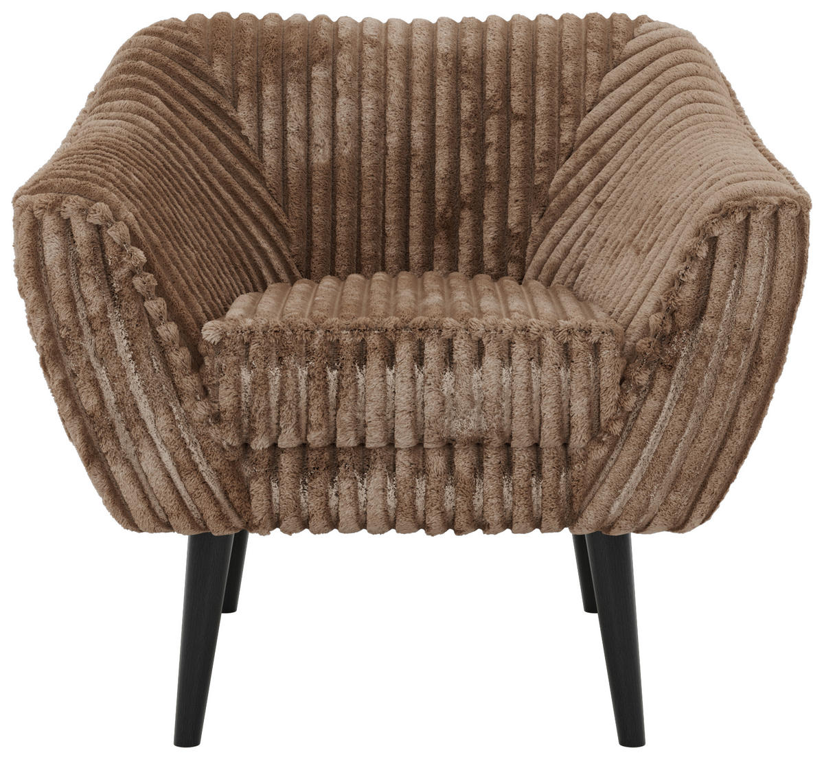 KRESLO PIRS - Hnedá Manšester - hnedá/čierna, kompozitné drevo/textil (80/75/74cm) - MKS