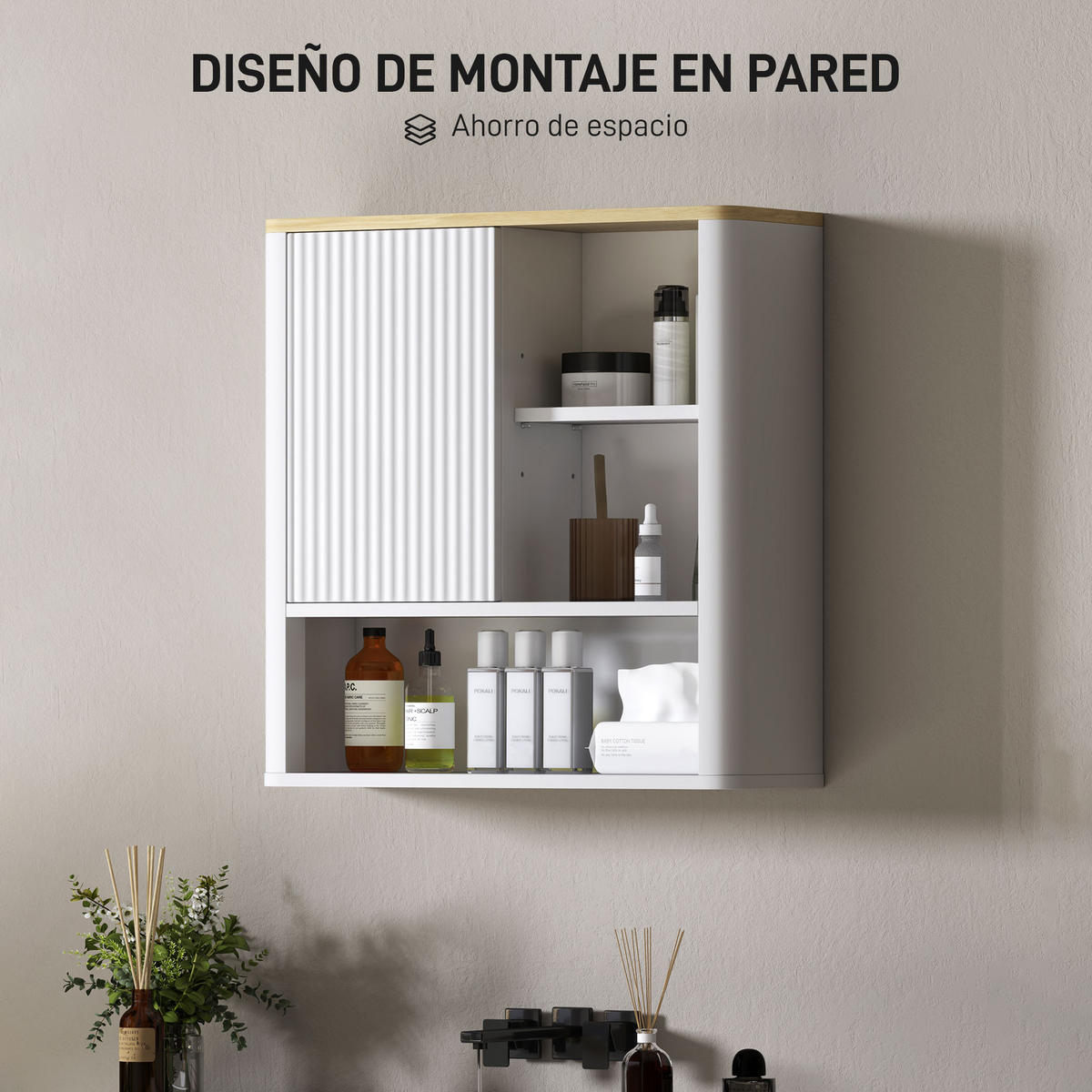 HÄNGESCHRANK Weiß 1 Stück - Weiß, Kunststoff (60/62/20cm) - GiPP