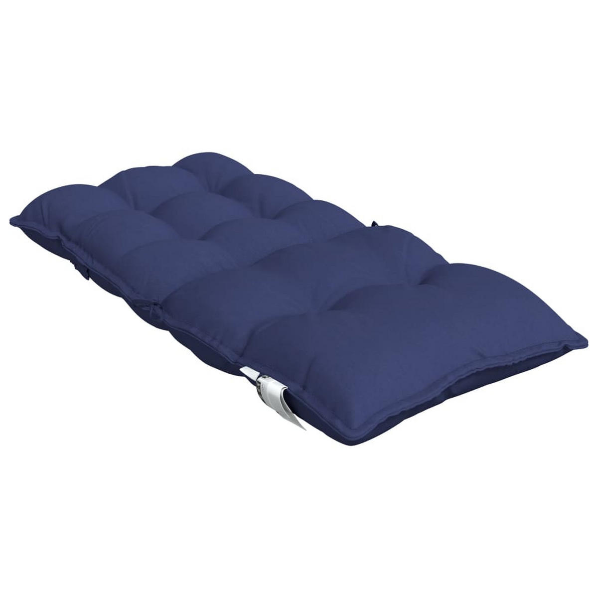 NIEDRIGLEHNER-AUFLAGEN 4 Stk. Marineblau Oxford-Gewebe - Blau, Textil (50/7/100cm) - vidaXL