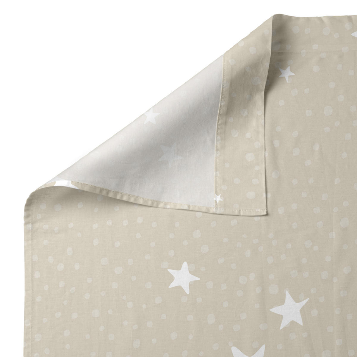 BETTWÄSCHE 2er-Set teiliges little star 180x270 cm beige - Beige, Textil (180/270cm) - Happy Friday