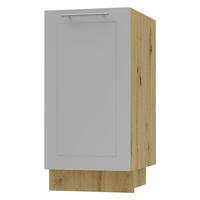 KÜCHENUNTERSCHRANK Kvantum D1D/40 Dust Grey Matt / Eiche Artisan Matt 40 / 50 / 82cm - Eiche Artisan/Grau, Holz/Holzwerkstoff (40/82/50cm) - Feldmann-Wohnen
