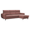 ECKSOFA Torro Mini, Seite: Rechts - Rosa, Holz/Textil (258/168cm) - MIRJAN24