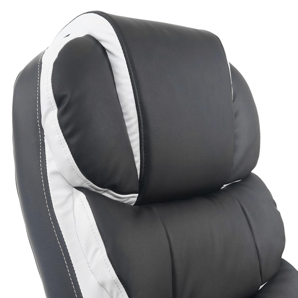 DREHSTUHL HxBxT 120x68x74cm Sitzhöhe 47cm Kunstleder Schwarz - Schwarz, Kunststoff (68/120/74cm) - PROREGAL