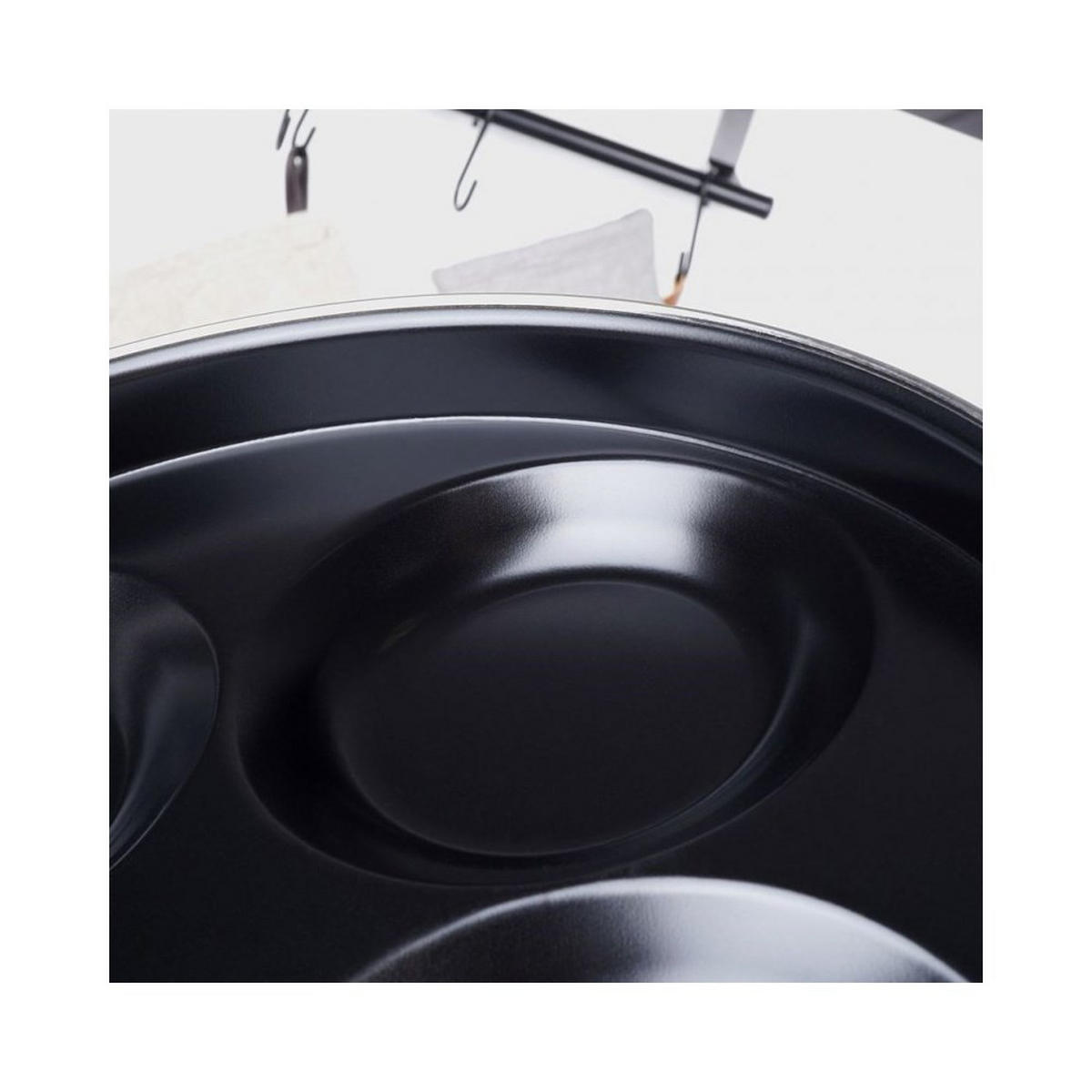 BRATPFANNE für Spiegeleier und Pfannkuchen 25cm 48743 - Schwarz, Metall (25cm) - Orion 