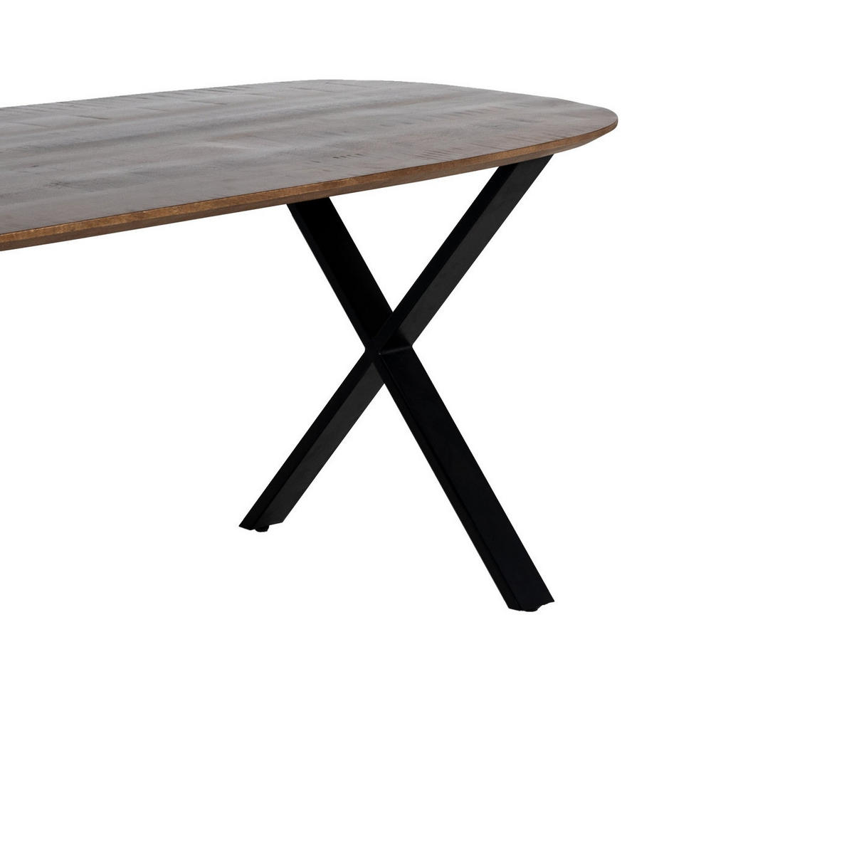 ESSTISCH oval aus Mangoholz 200cm, braun - Braun, Holz (200/100/100cm) - Giga Meubel