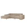 ECKSOFA Gloria In Scala - Beige, Holzwerkstoff/Textil (165/266cm) - Fun Möbel