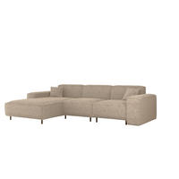 ECKSOFA Gloria In Scala - Beige, Holzwerkstoff/Textil (165/266cm) - Fun Möbel