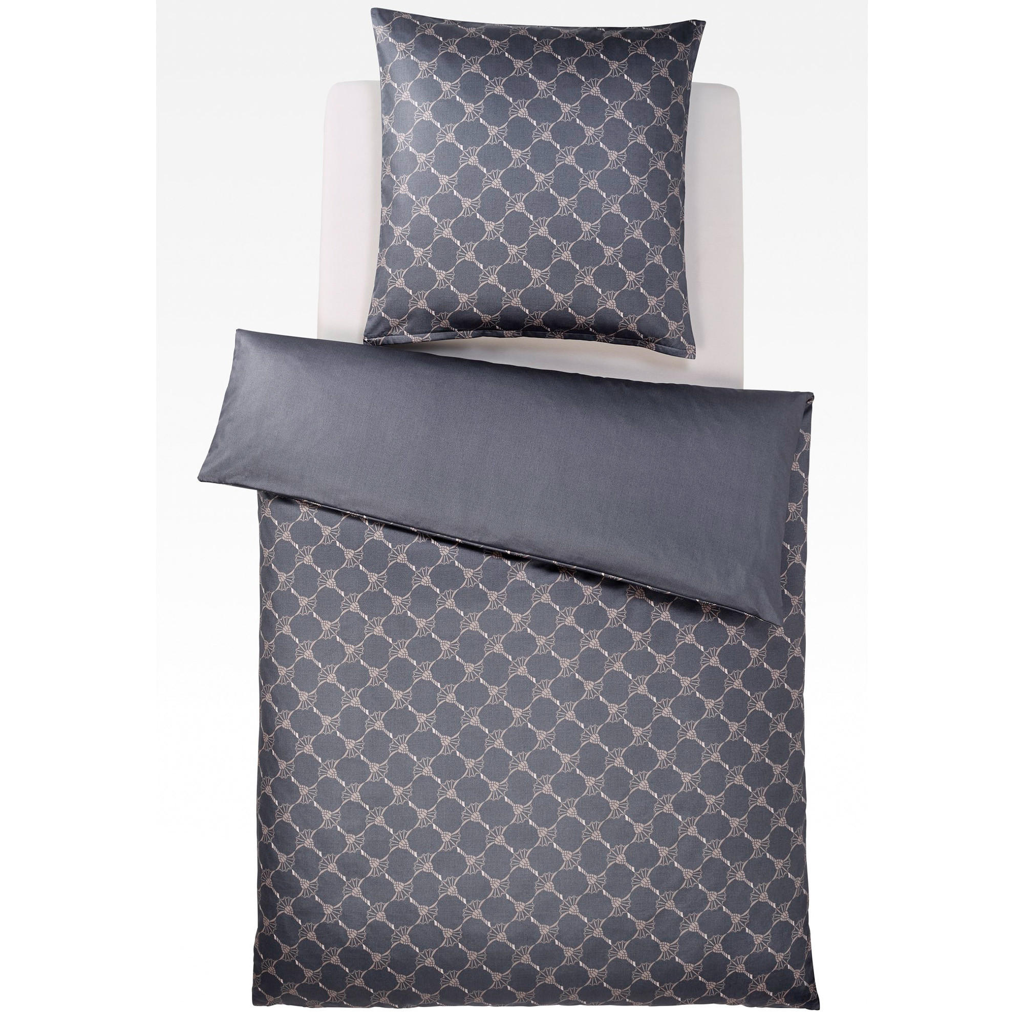 BETTWÄSCHE CORNFLOWER GRADIANT 4059 STEIN - 19 - Grau, Textil (155/200cm) - Joop!