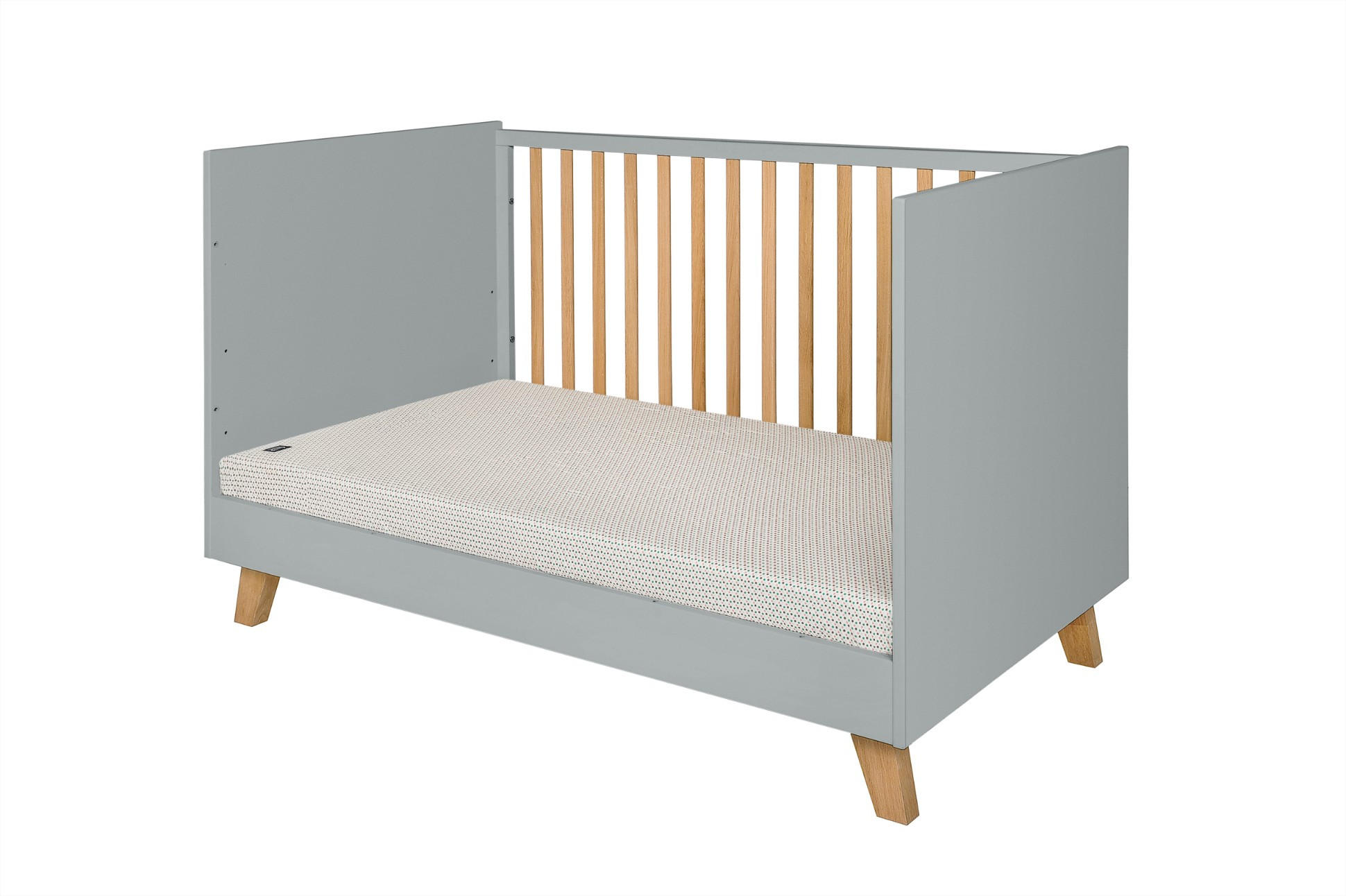 GITTERBETT Zara 140/70 - Grau, Holzwerkstoff (70/140cm) - RAUMHIRSCH FURNITURE