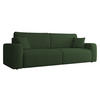 SCHLAFSOFA Piano Cord - Schwarz/Grün, Holz/Kunststoff (245/82/92cm) - MIRJAN24