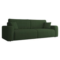 SCHLAFSOFA Piano Cord - Schwarz/Grün, Holz/Kunststoff (245/82/92cm) - MIRJAN24