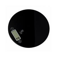 KÜCHENWAAGE Schwarz 19/19/2 cm BH9435 - Schwarz, Glas - Berlinger Haus