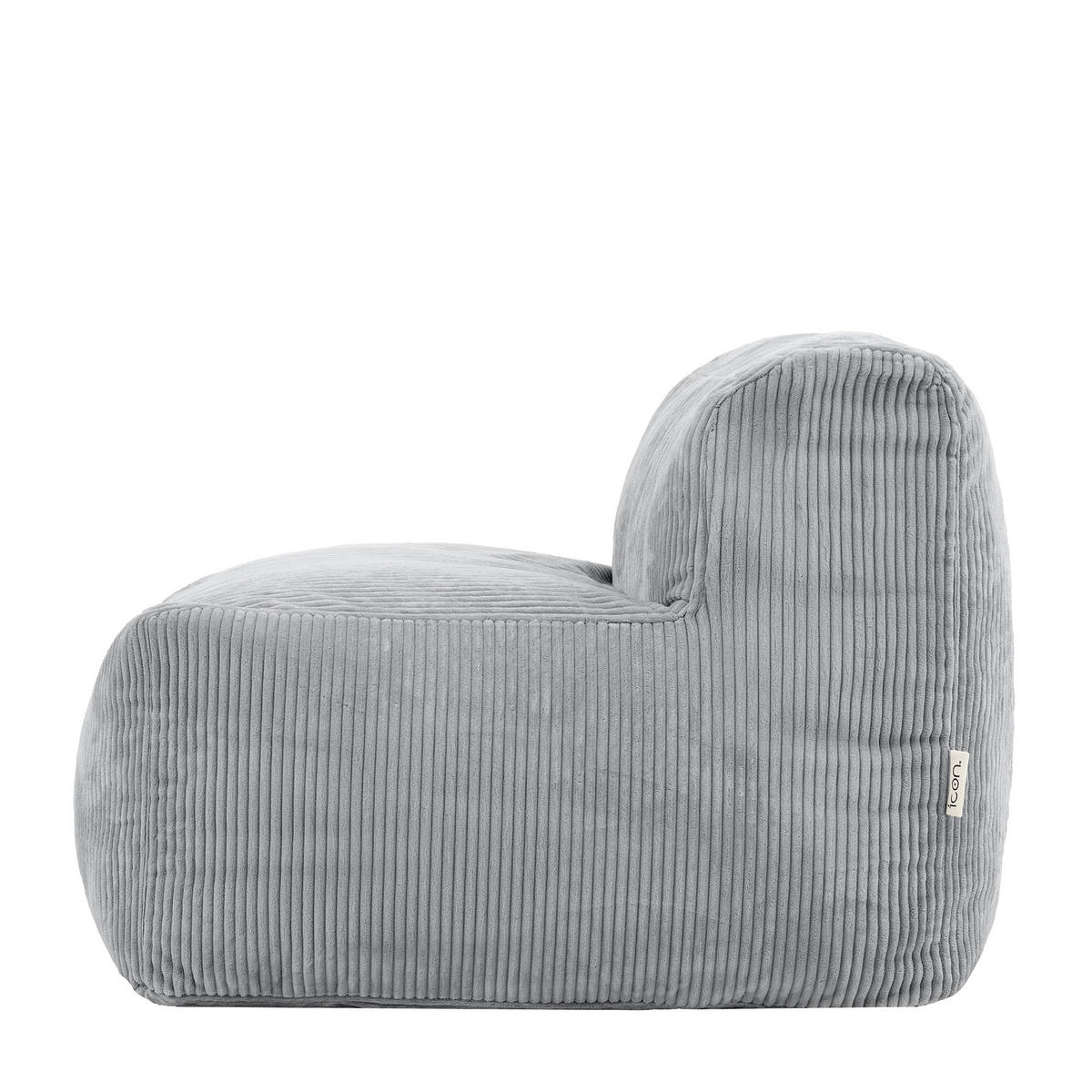 SITZSACK-SESSEL ZEN modular Cord - Grau, Textil (95/68/100cm) - icon