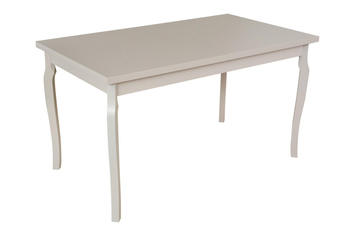 ESSTISCH Alba 5, 140-180/80 cm - Kaschmir/Cappuccino, Holz (80/140/78cm) - Leaf Design