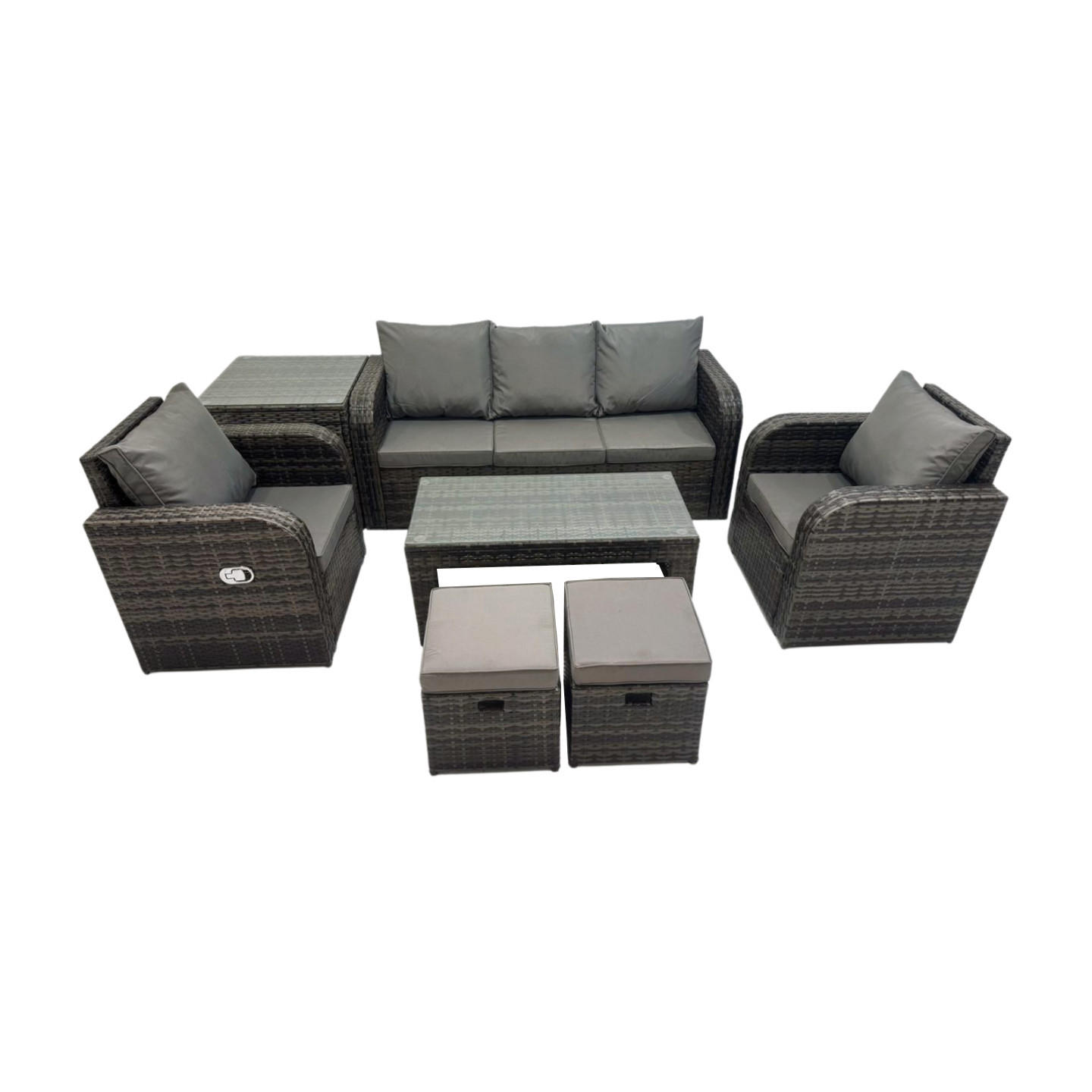 Fimous Gartensofa Dunkelgrau